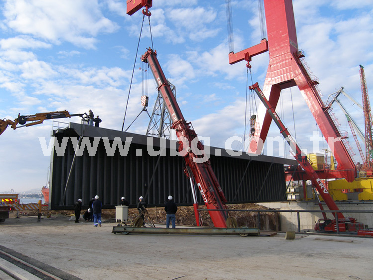 SEDEF TERSHANES YARI ISLAK KIZAK KAPAI - 50x8mt 250 TON