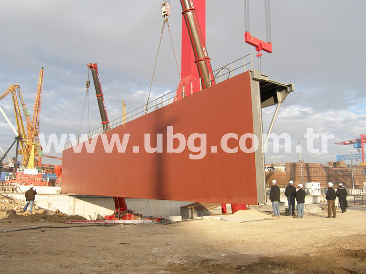 SEDEF TERSHANES YARI ISLAK KIZAK KAPAI - 50x8mt 250 TON