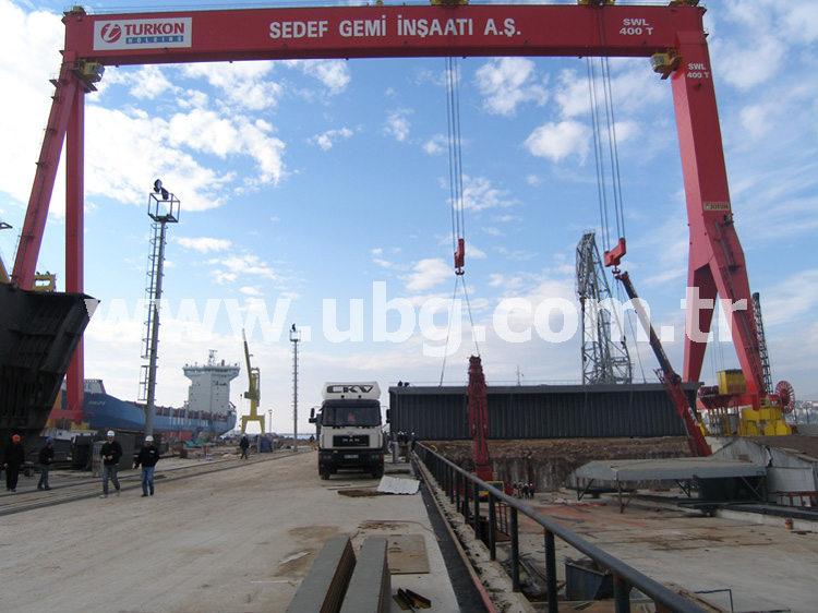 SEDEF TERSHANES YARI ISLAK KIZAK KAPAI - 50x8mt 250 TON